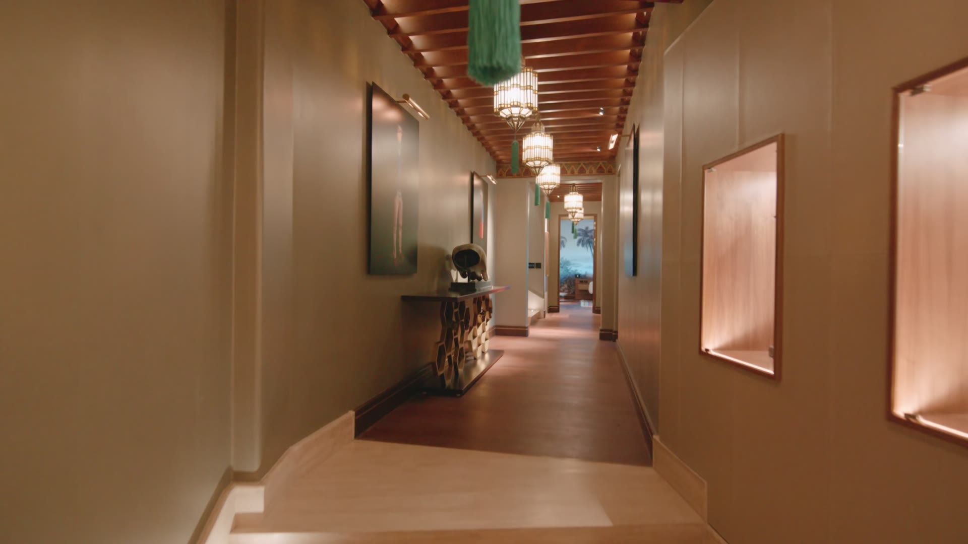 Timber, texture and the warmth of the interior.
